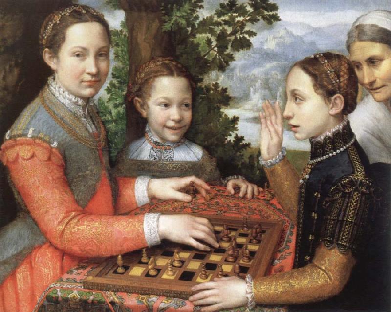 Sofonisba Anguissola the chess game oil painting image